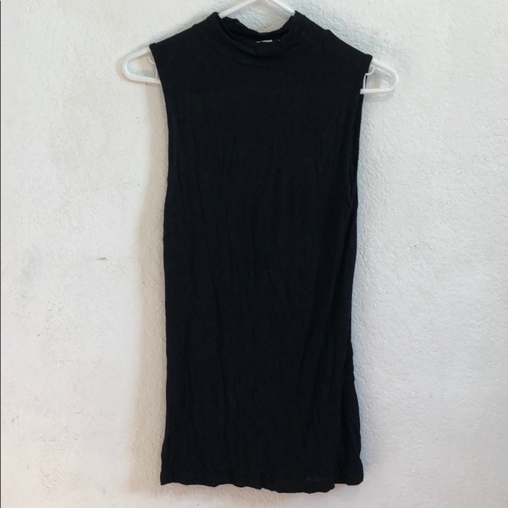 Turtleneck black top